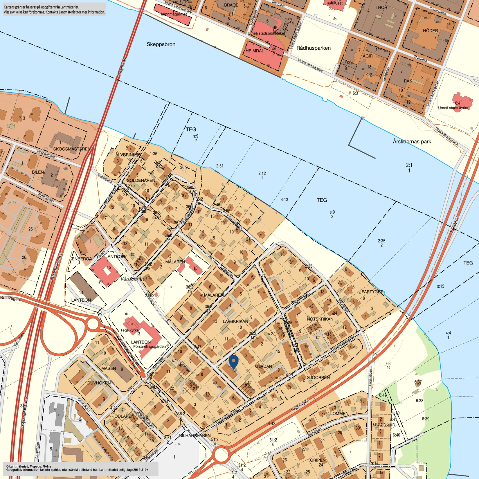 Bostadsrätt, Borgvägen 25b, Teg, Umeå