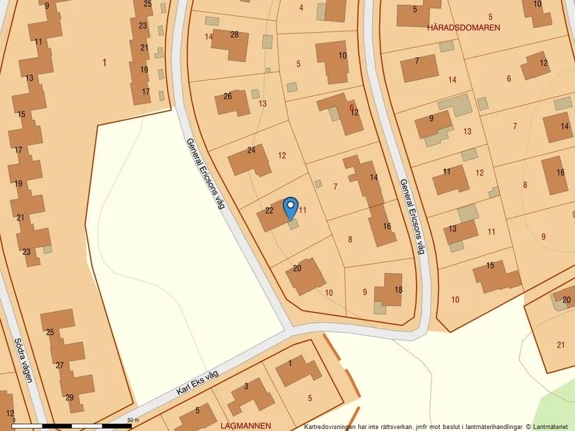 Villa, General Ericsons väg 22, Hentorp, Skövde