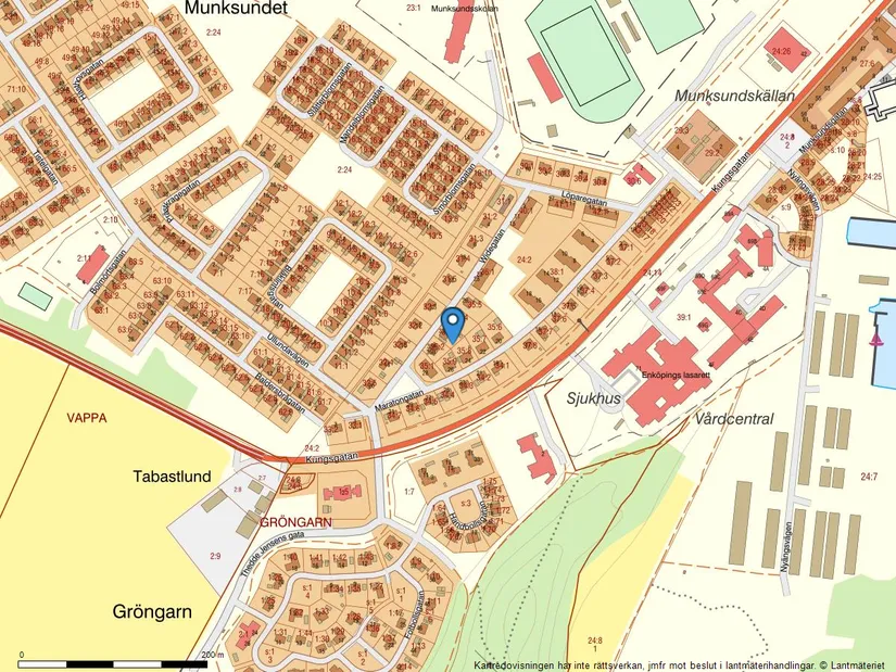 Villa, Widegatan 33, Munksundet, Enköping