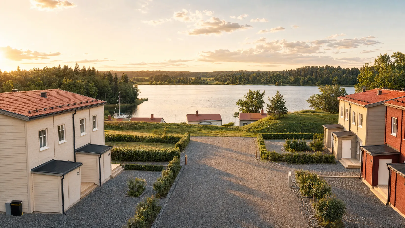 Radhus, Tucholskys väg 12B, Mariefreds strand, Strängnäs