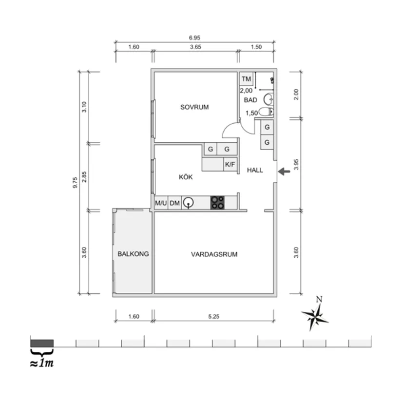Bostadsrätt, Kungsvägen 5A, Örkelljunga