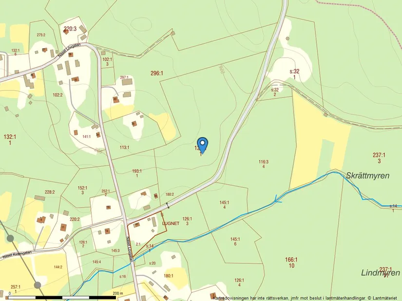 Gård/Skog, Furudal Näset enligt kartor, Näset Furudal, Rättvik