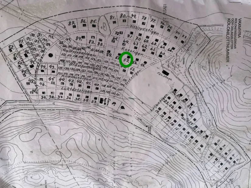 Fritidshus, Vaxmyra kolonistuga nr 57, Runby, Upplands Väsby