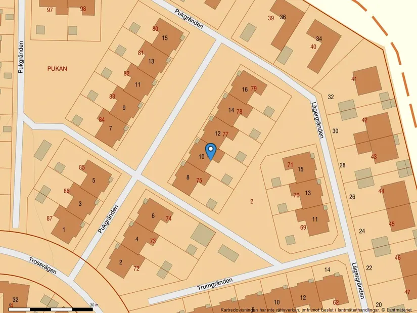 Radhus, Pukgränden 10, Annehem, Lund