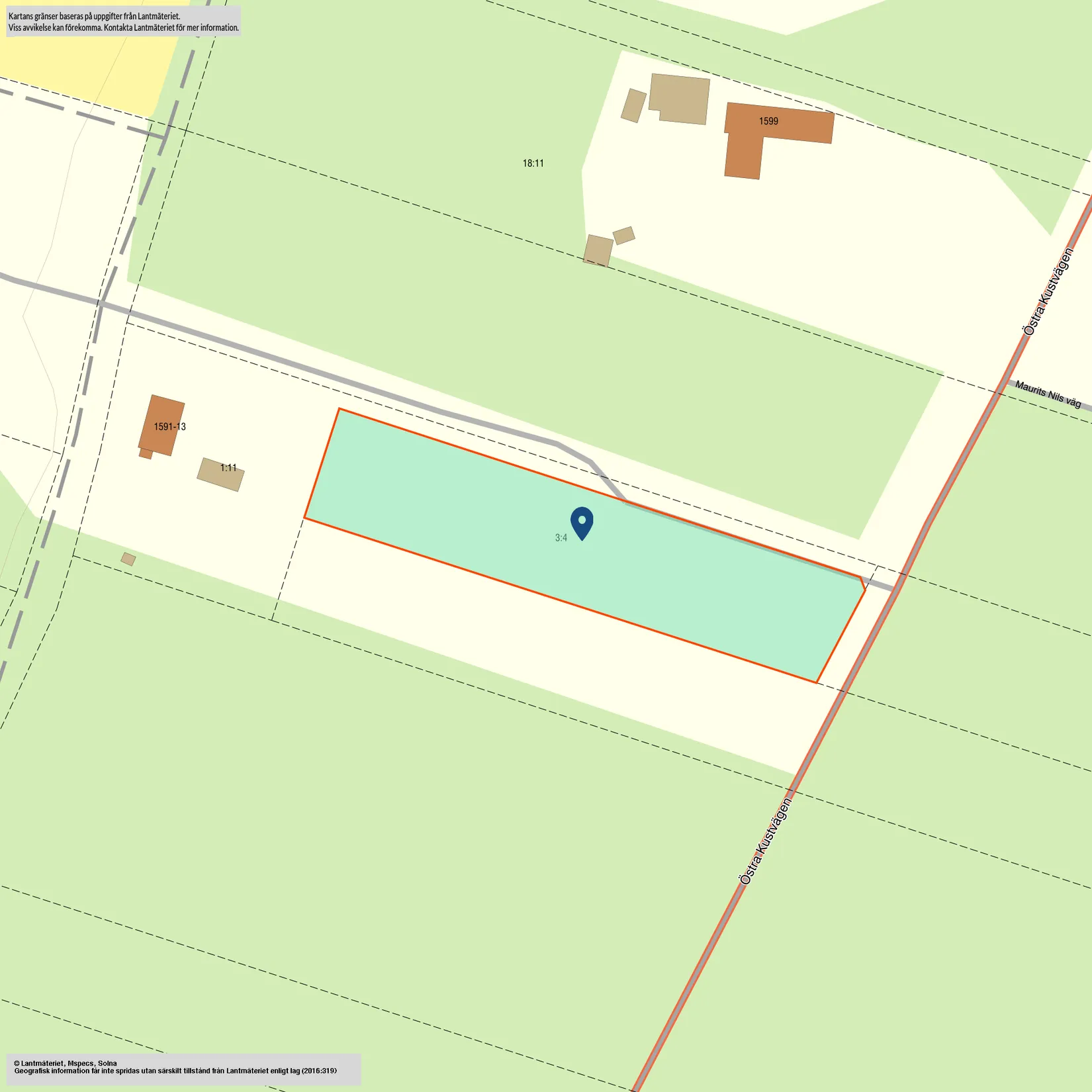 Tomt, Hagestad 3:4, Hagestad, Ystad