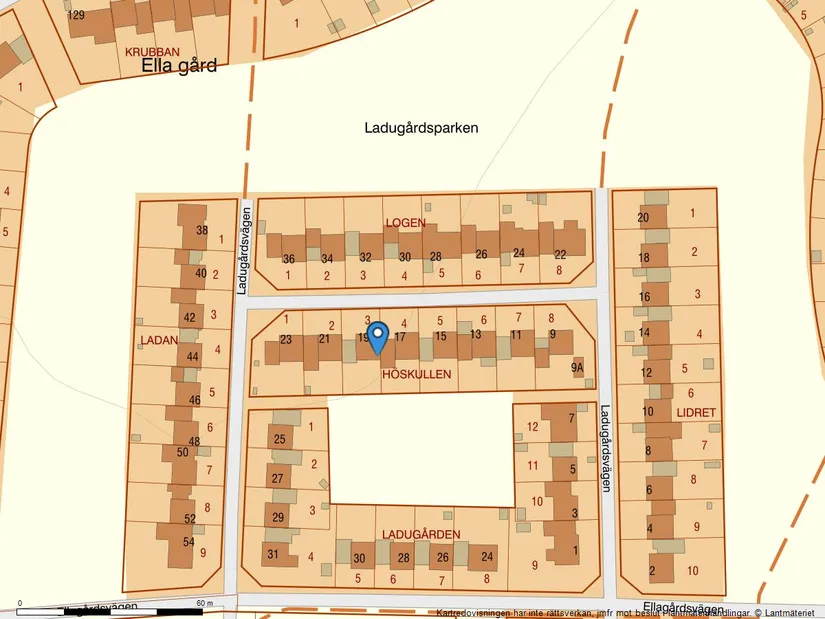 Radhus, Ladugårdsvägen 19, Ella Gård, Täby