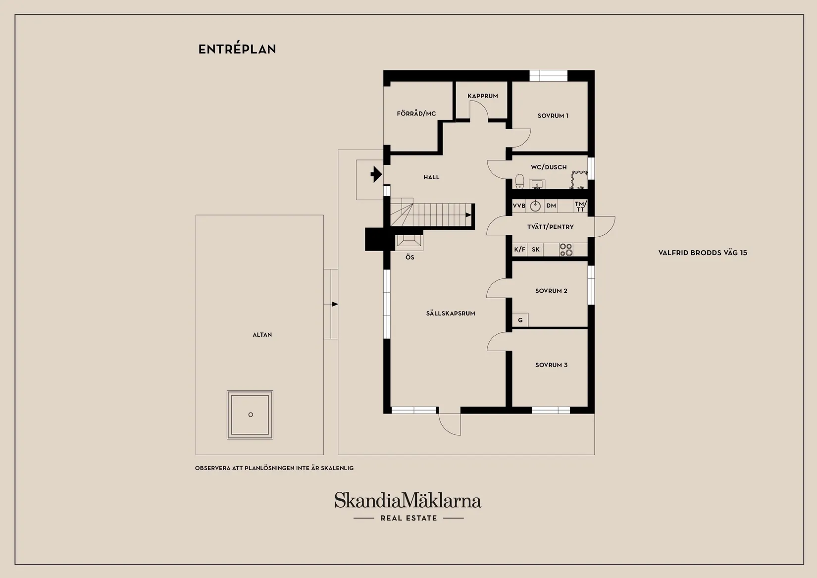 Villa, Valfrid Brodds väg 15, Stockholm
