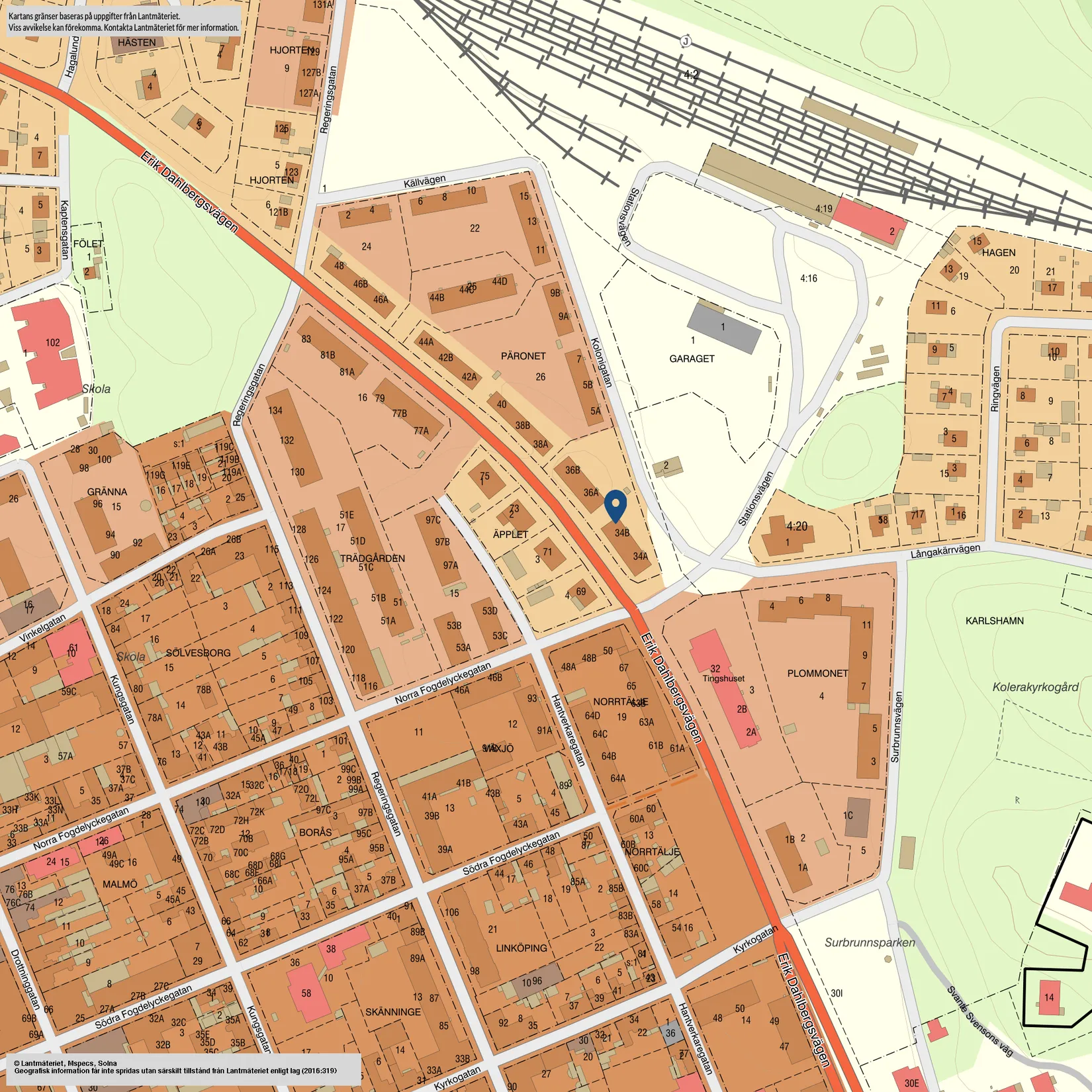 Bostadsrätt, Erik Dahlbergsvägen 34B, Resecentrum, Karlshamn