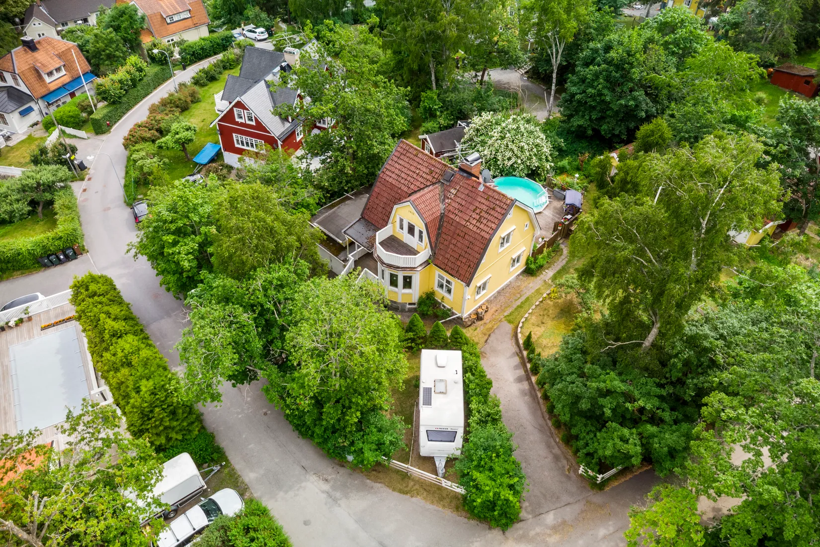 Villa, Drevkroken 37 / Skallgångsbacken 46, Solhem, Stockholm