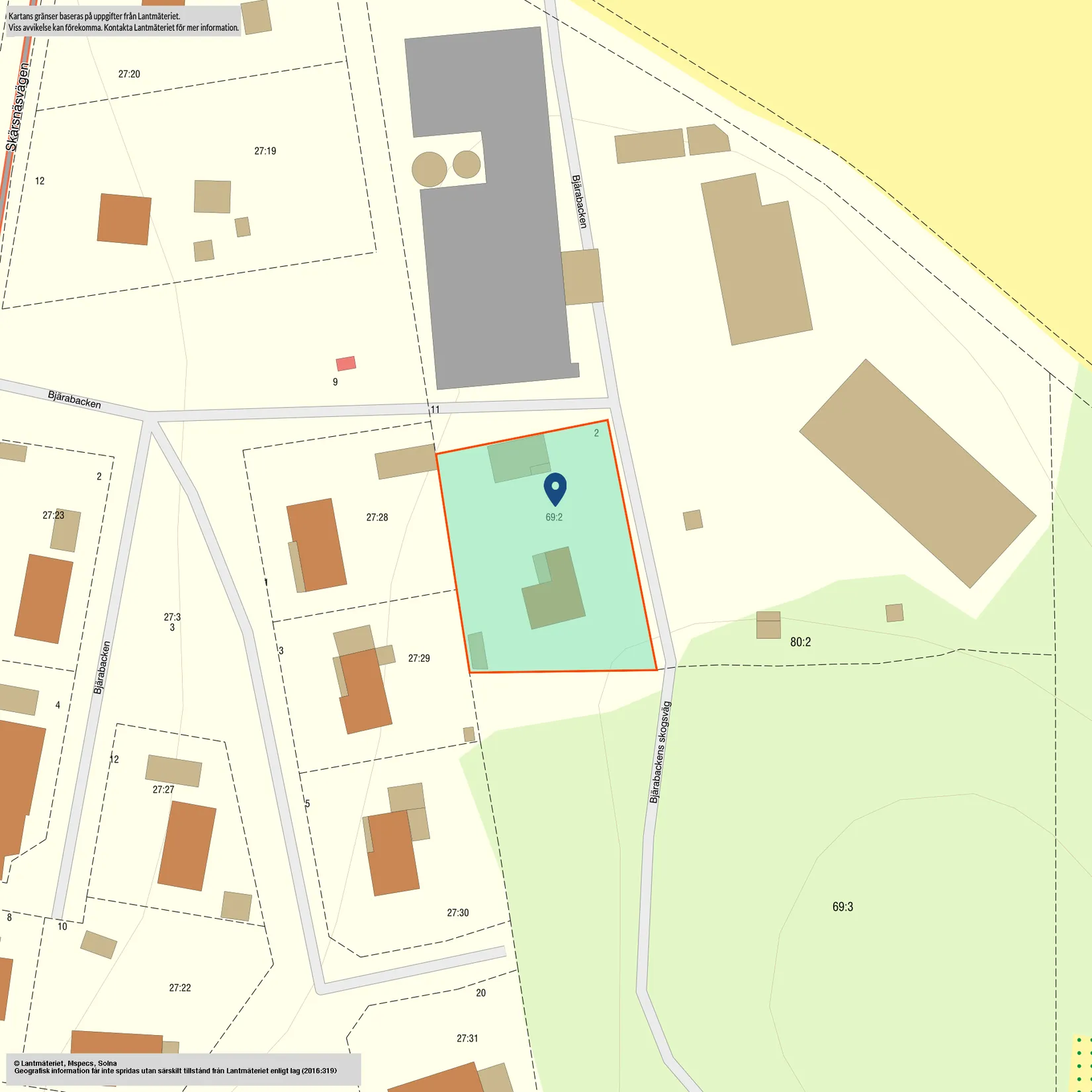 Villa, Bjärabackens skogsväg 2, Kristianstad