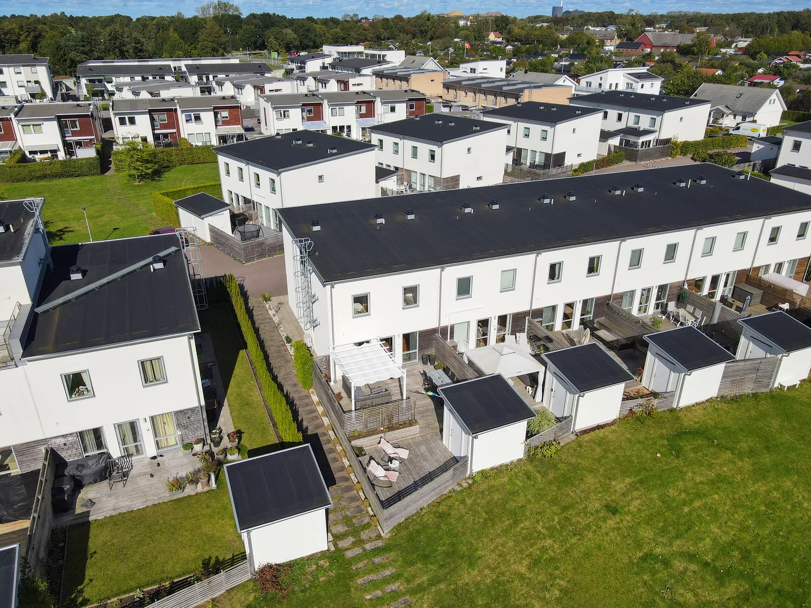Radhus, Lundsbäcksgatan 104, Vasatorps trädgård, Helsingborg