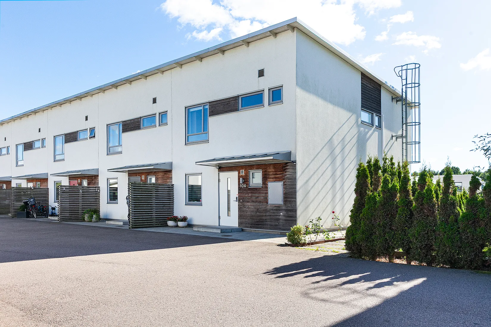 Radhus, Lundsbäcksgatan 104, Vasatorps trädgård, Helsingborg