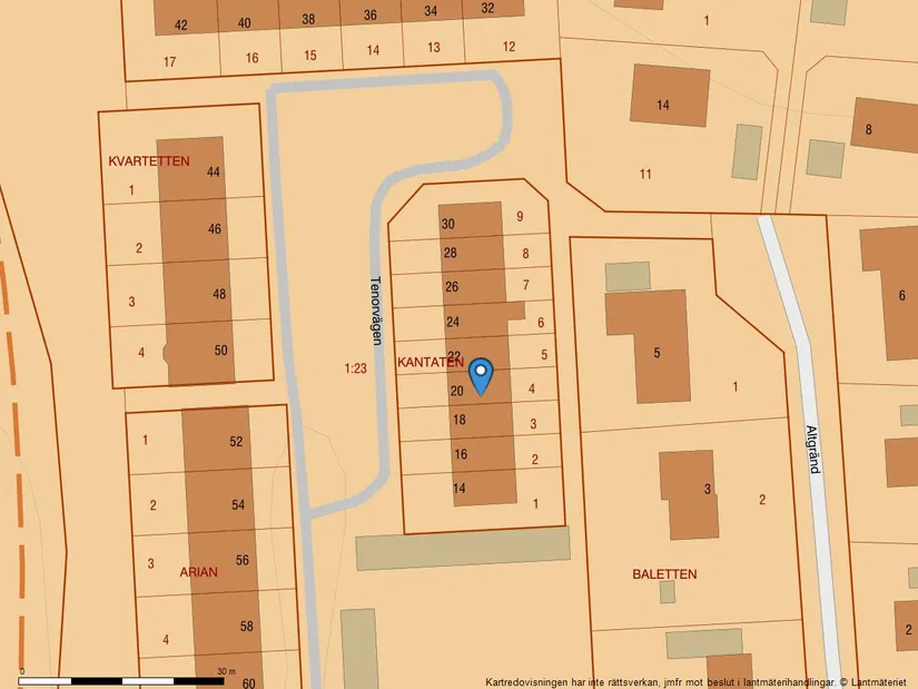 Radhus, Tenorvägen 20, Ella Park, Täby