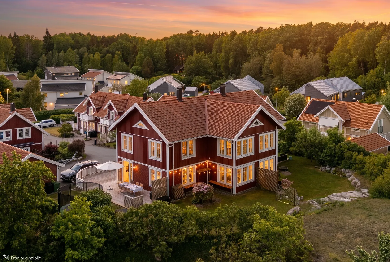 Radhus, Lövbrunnavägen 14, Lövbrunna, Täby