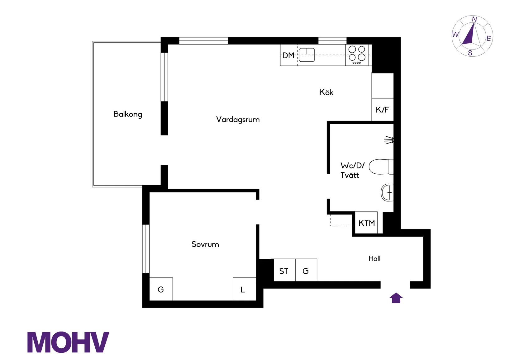 Bostadsrätt, Runvägen 1, Åkersberga Centrum, Österåker