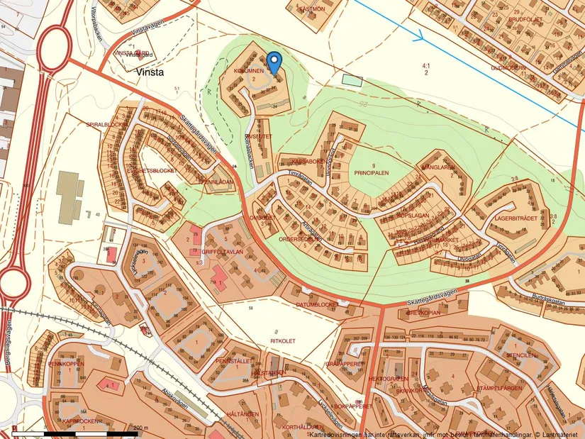 Radhus, Bollnäsbacken 40, Vällingbyhöjden, Stockholm