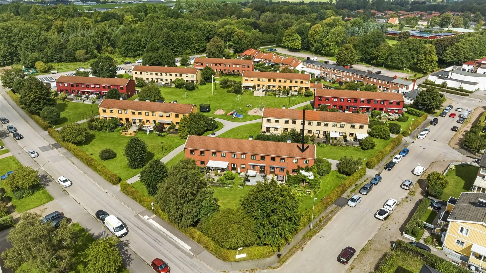 Radhus, Fredrik Vetterlundsväg 1a, Rotorp, Halmstad