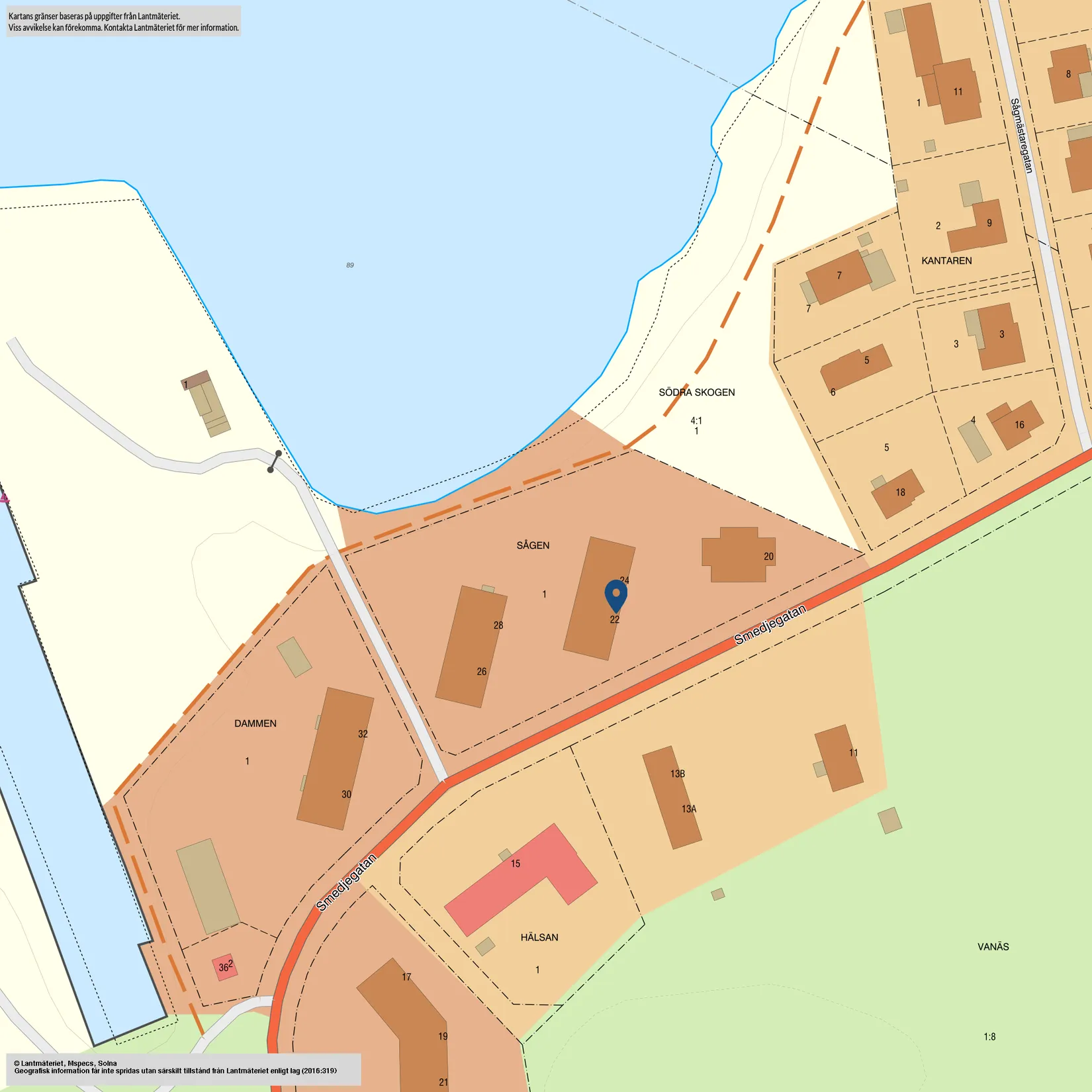 Bostadsrätt, Smedjegatan 22, Södra Skogen, Karlsborg