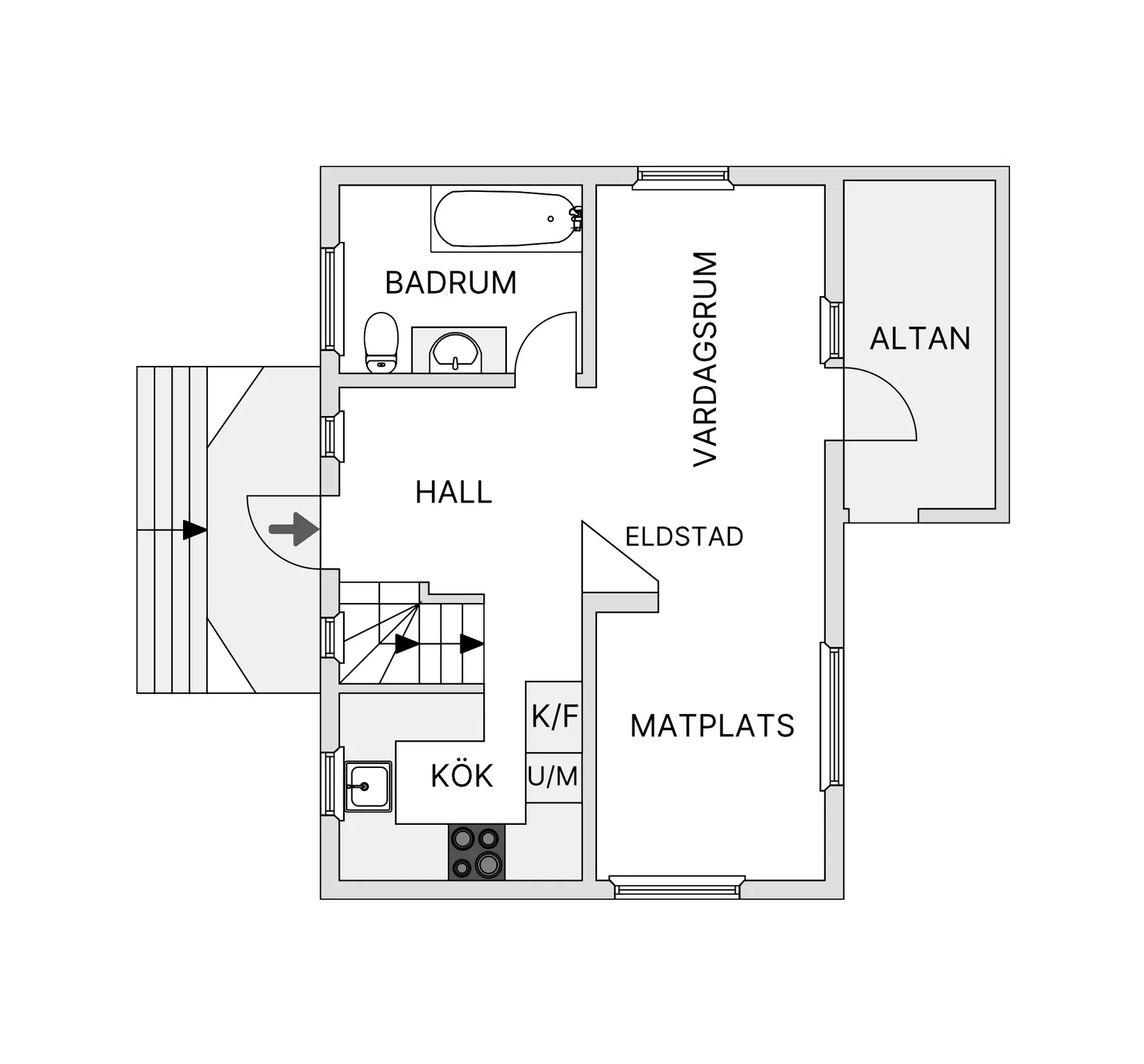 Villa, Eskilstorpsgatan 9, Getinge, Halmstad