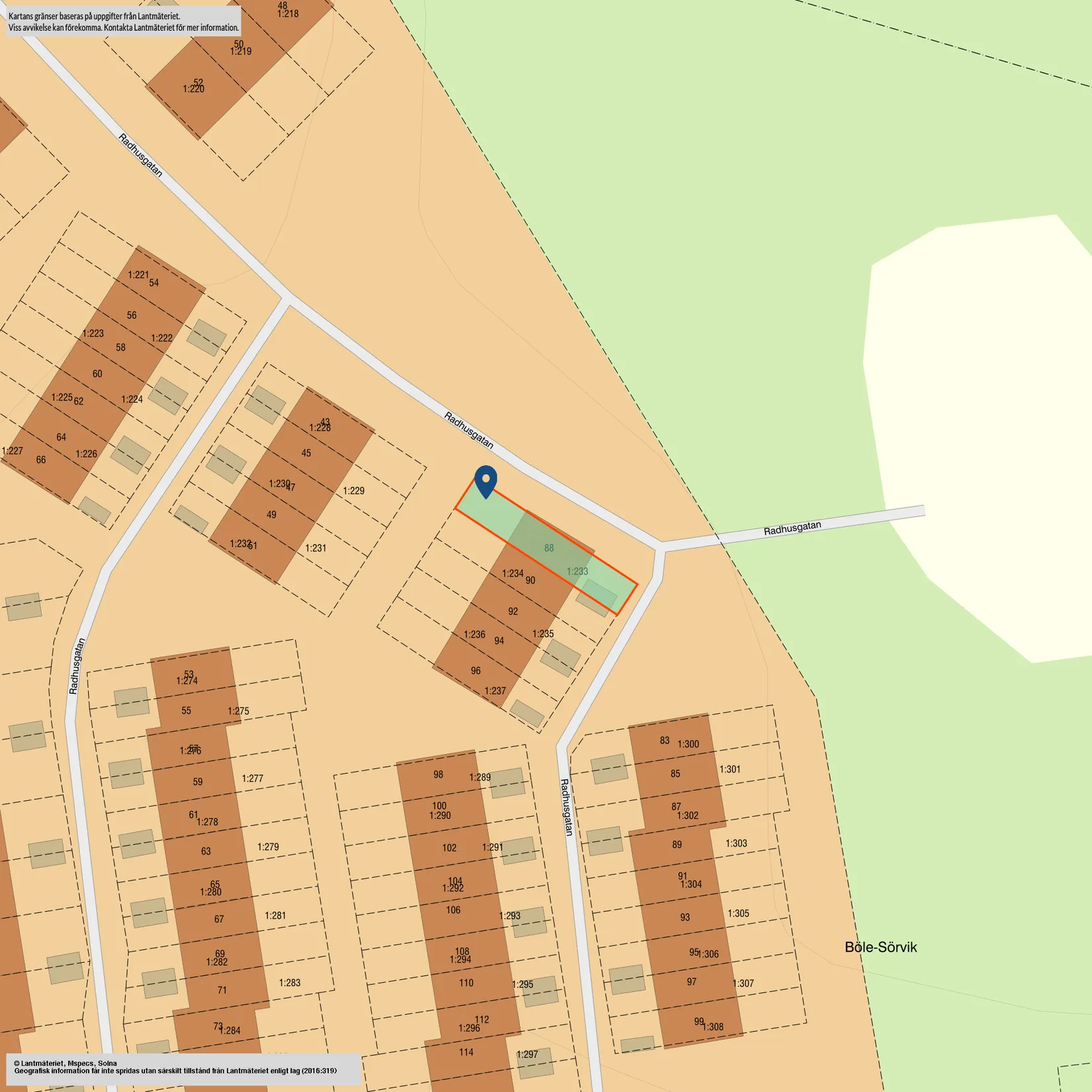 Radhus, Radhusgatan 88, Sörberge, Timrå