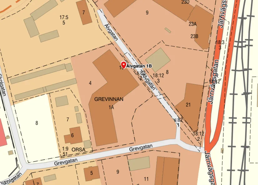 Bostadsrätt, Älvgatan 1B, Centrala Orsa, Orsa
