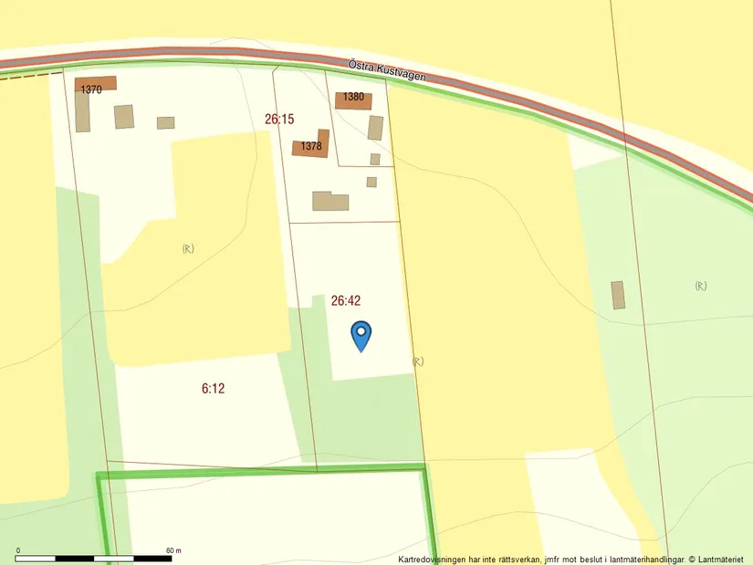 Tomt, Östra kustvägen 1378 B, Sandhammaren, Ystad