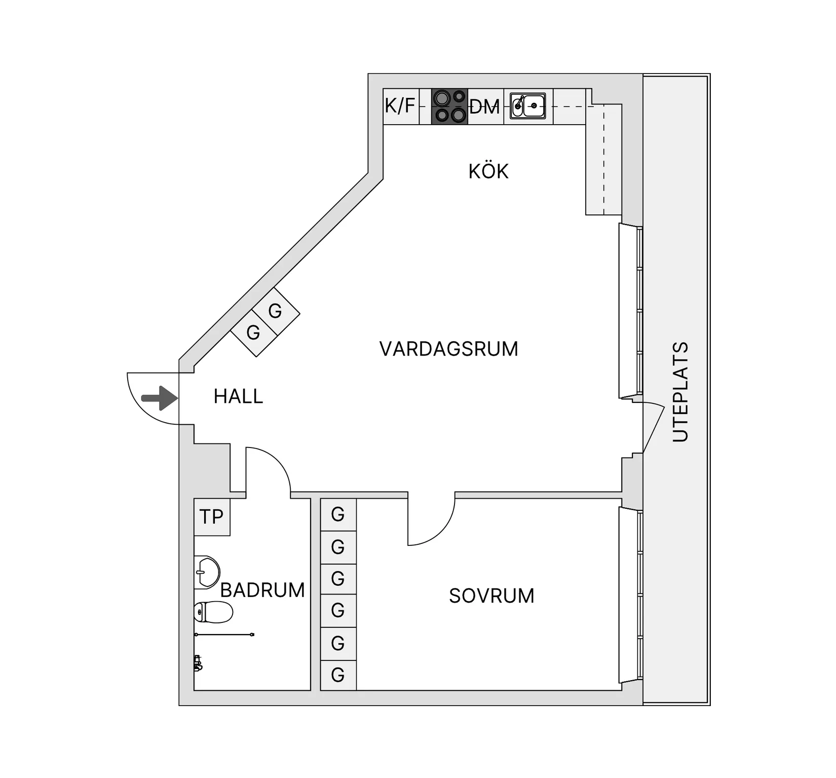 Bostadsrätt, Wilhelm Kåges gata 96, Gustavsberg Porslinskvarteren, Värmdö