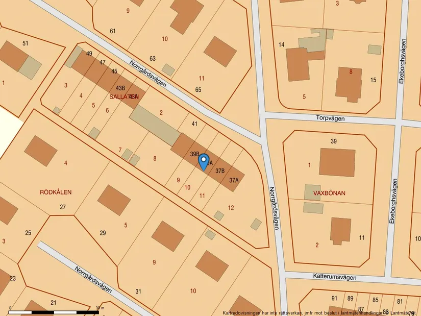 Radhus, Norrgårdsvägen 39A, Pryssgården, Norrköping
