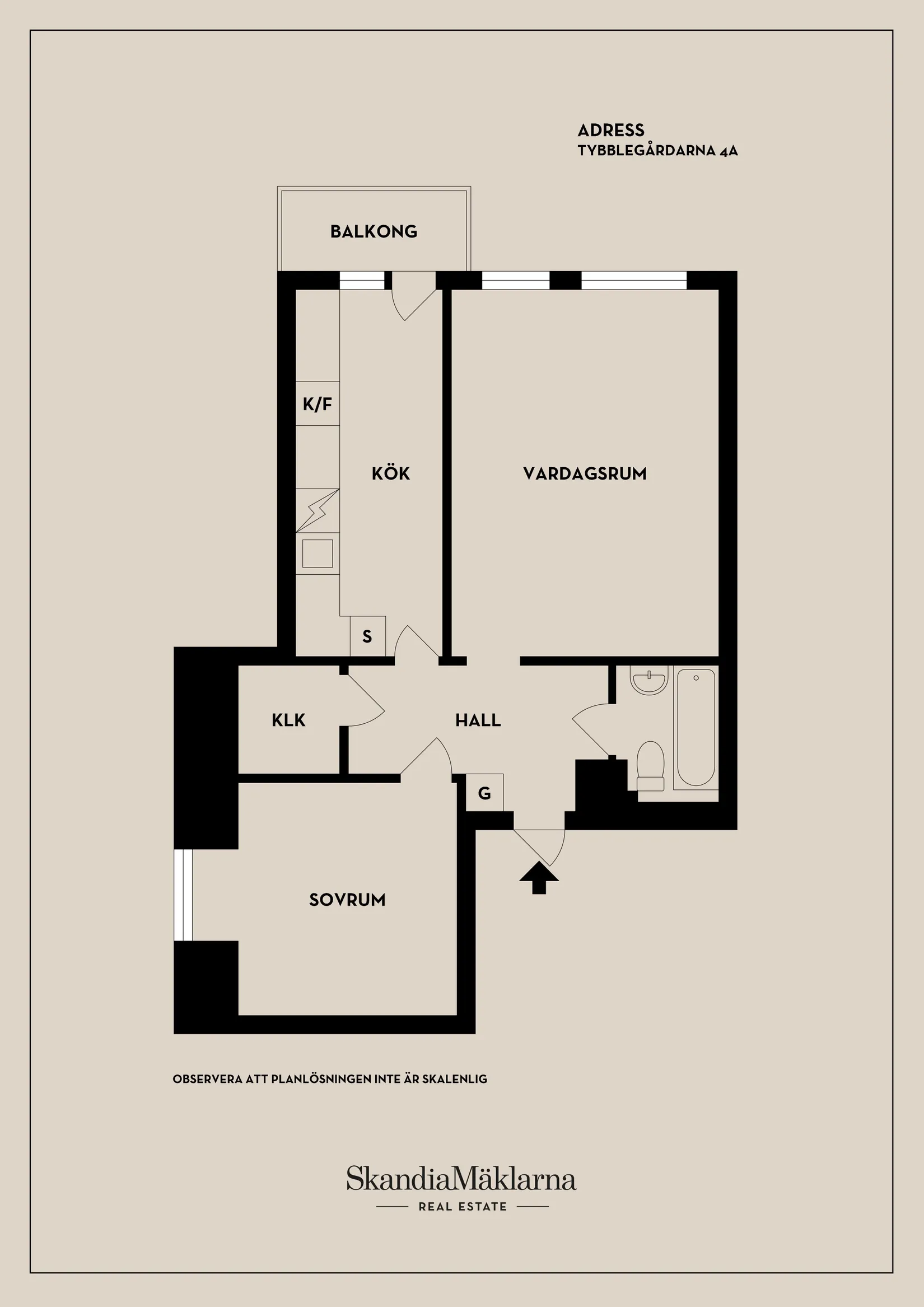 Bostadsrätt, Tybblegårdarna 4A, Nyköping