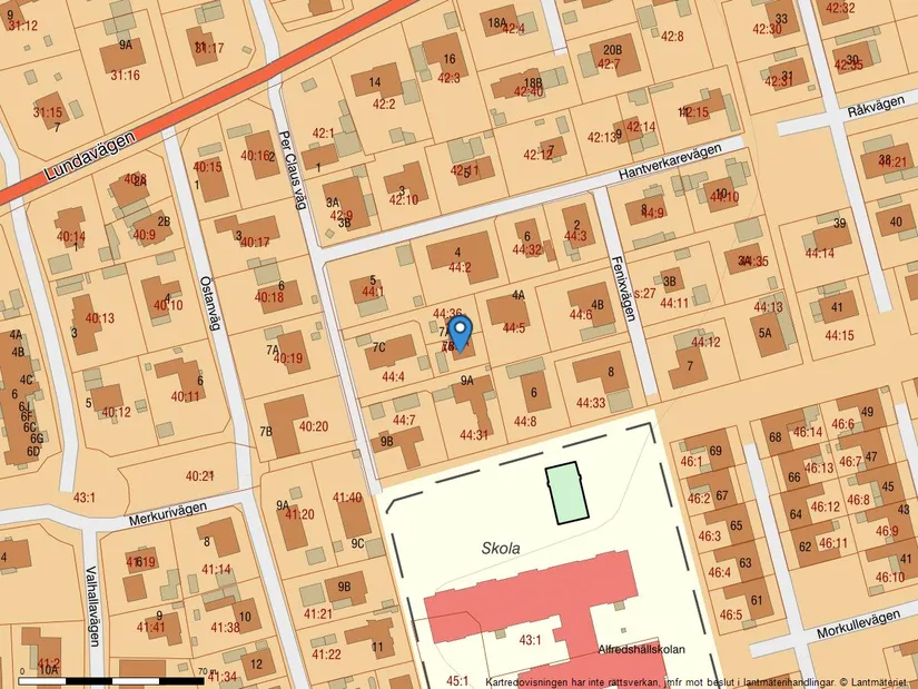Radhus, Per Claus väg 7B, Gamla Bjärred, Lomma