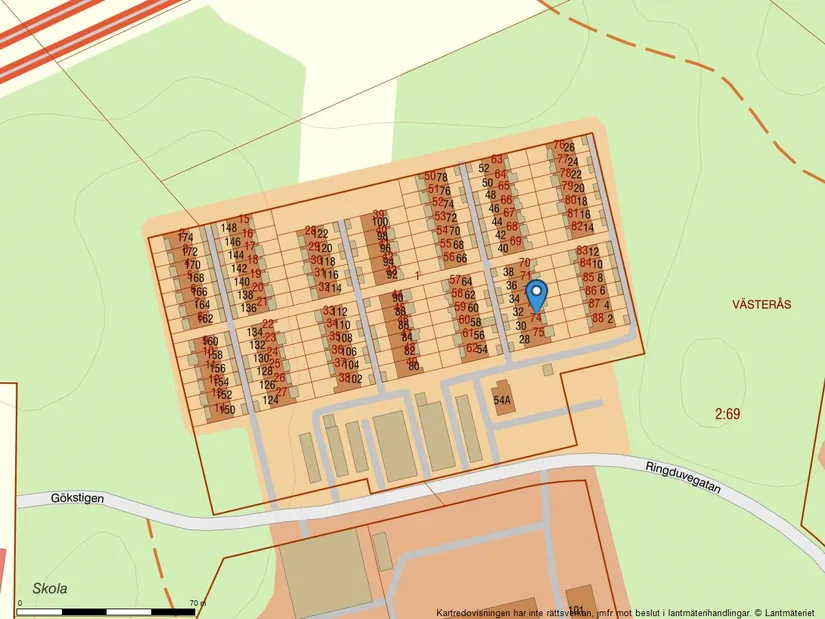 Radhus, Ringduvegatan 32, Råby, Västerås