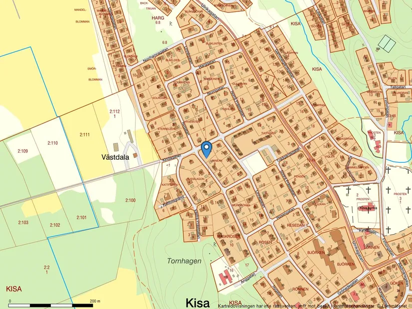 Villa, Kindagatan 13, Kisa, Kinda