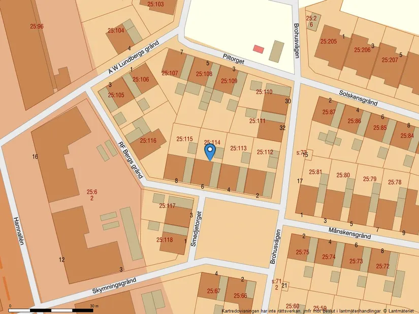 Radhus, RF Bergs gränd 6, Grändhusen, Lomma