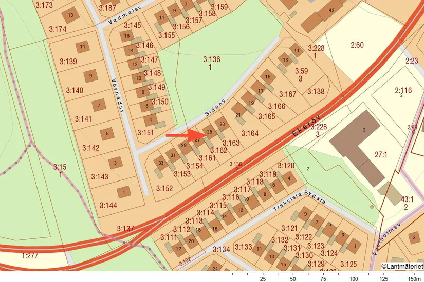 Radhus, Sidenvägen 25, Ekerö Träkvista, Ekerö