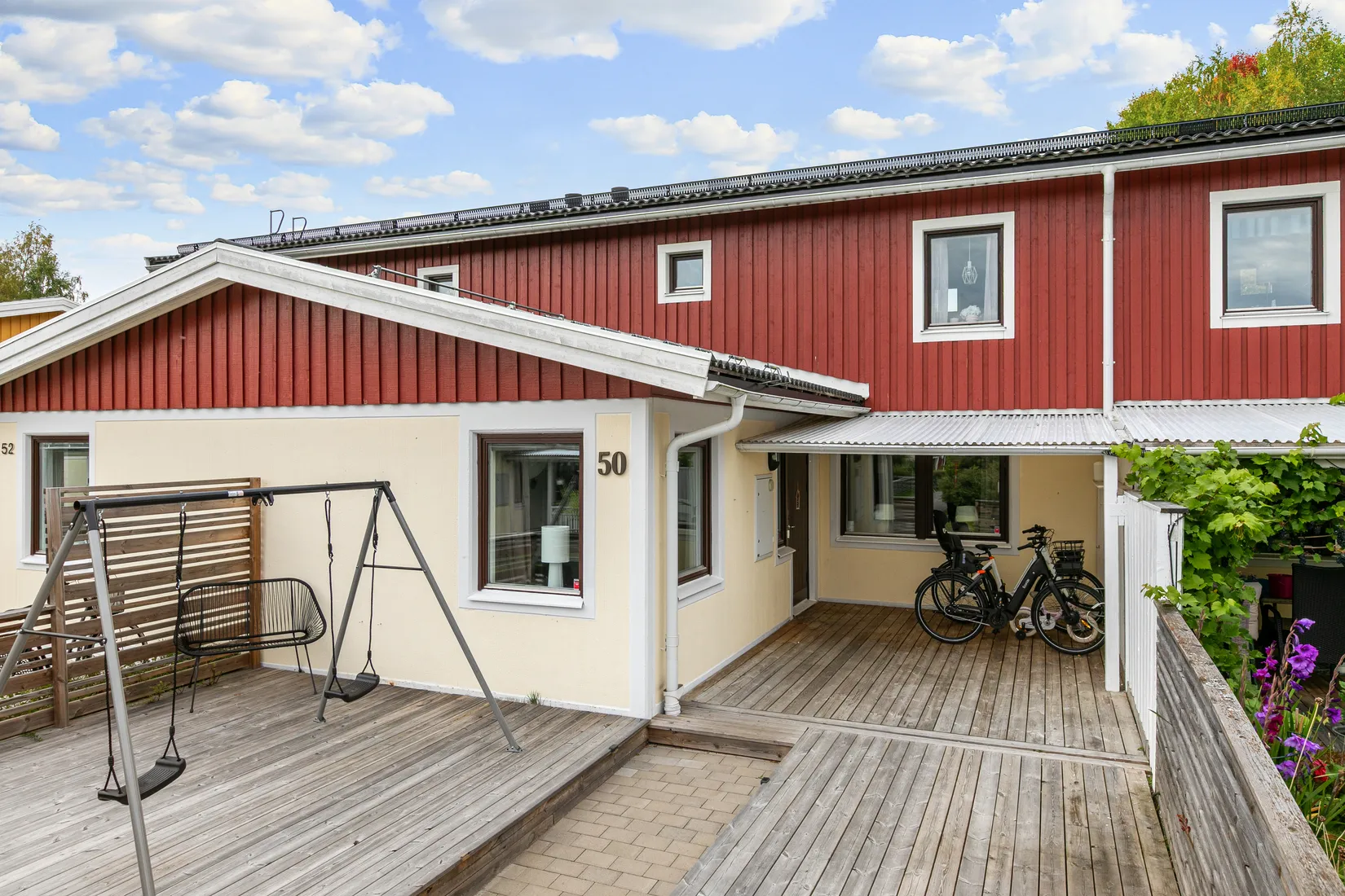 Radhus, Pukslagarvägen 50, Södra Bomhus, Gävle