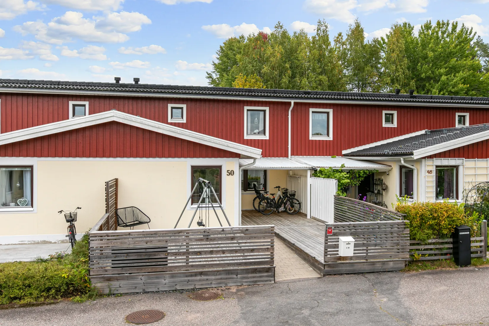 Radhus, Pukslagarvägen 50, Södra Bomhus, Gävle
