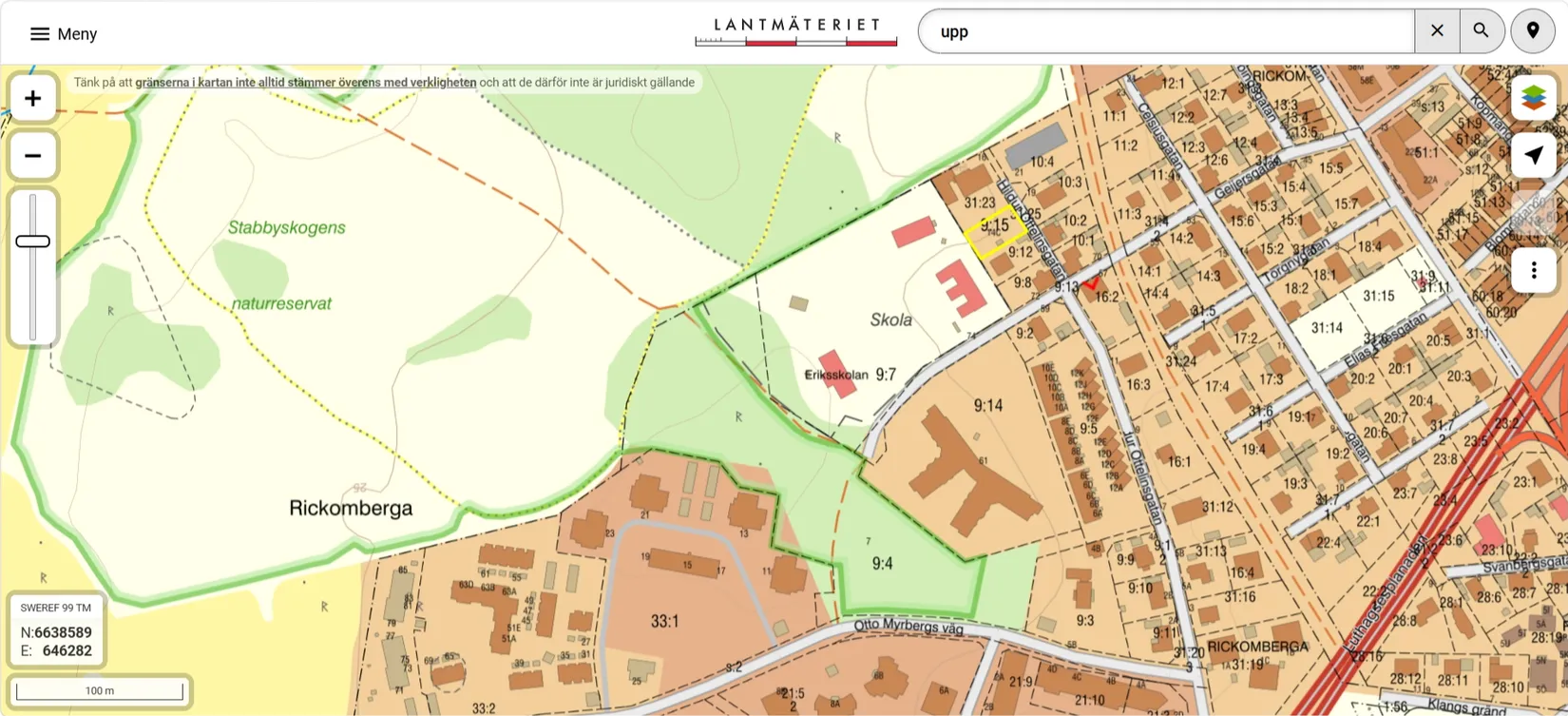 Tomt, Hildur Ottelinsgatan 14C, Rickomberga - Luthagen, Uppsala