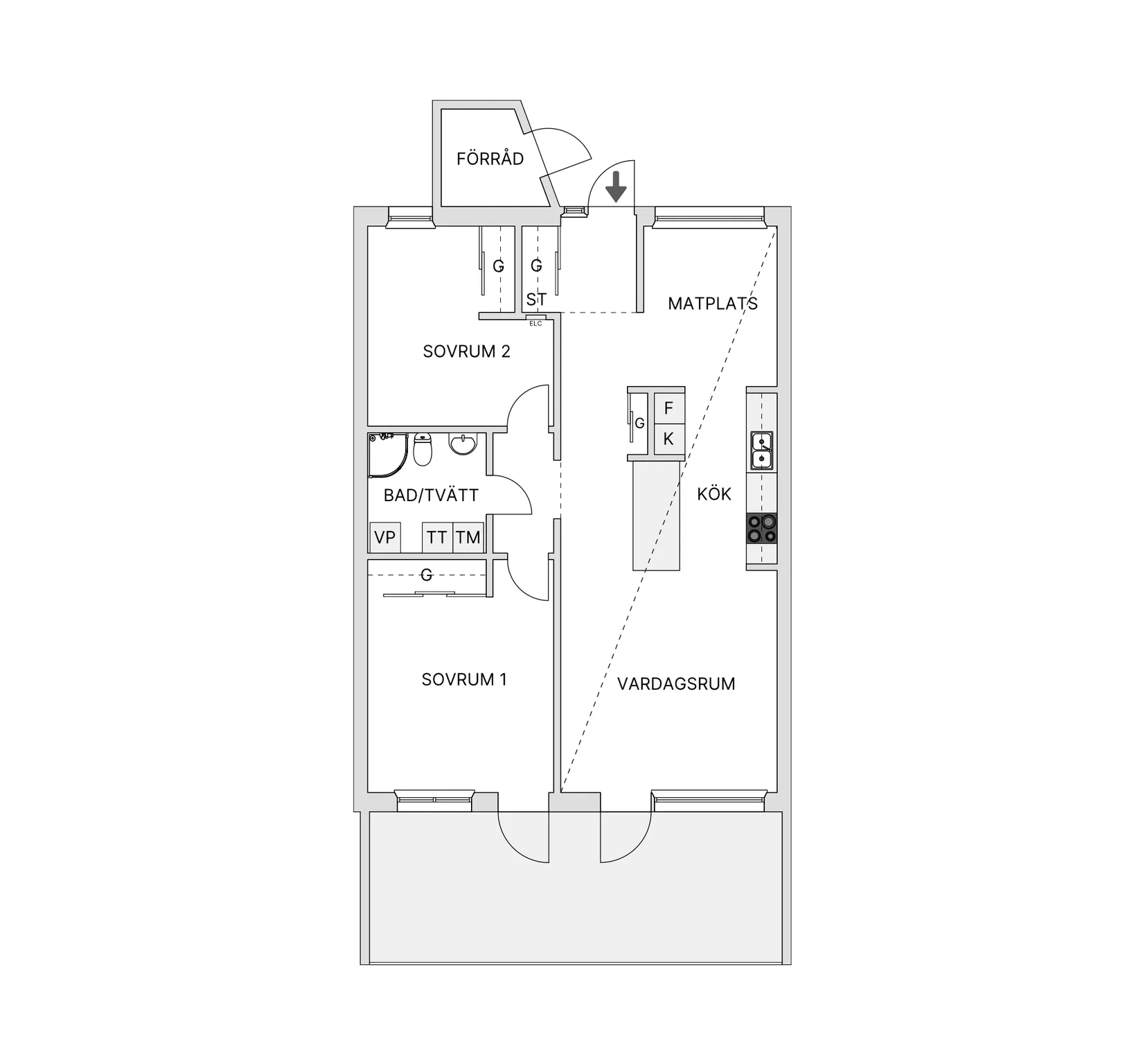 Bostadsrätt, Hjovägen 27E, Kyrkeryd, Habo