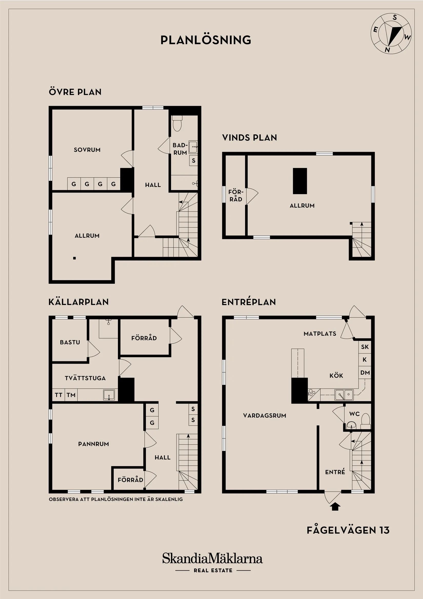 Radhus, Fågelvägen 13, Landskrona