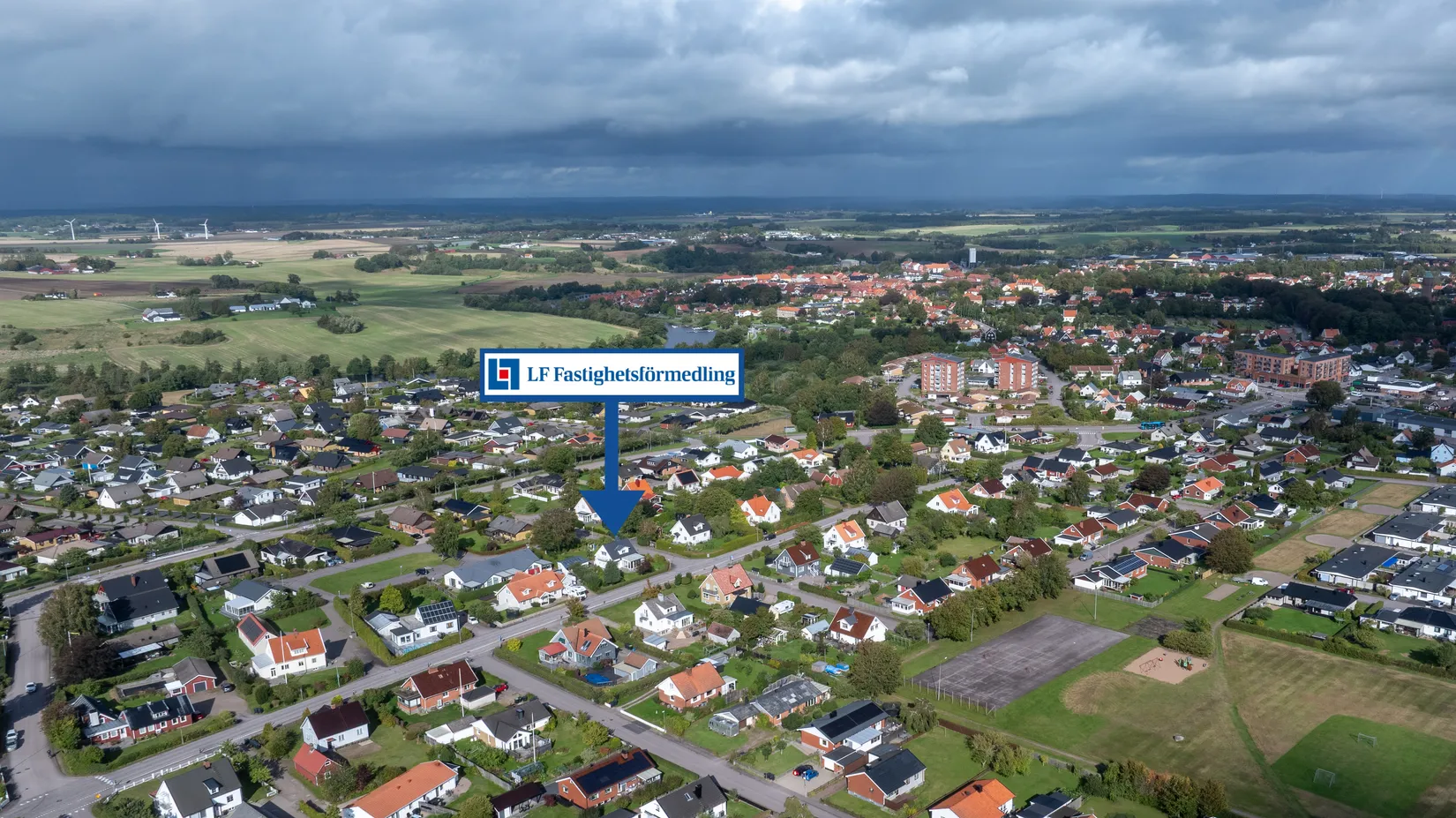 Villa, Mellbystrandsvägen 44, Musikkvarteren, Laholm