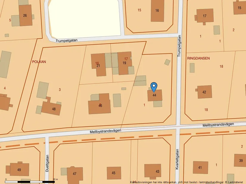 Villa, Mellbystrandsvägen 44, Musikkvarteren, Laholm