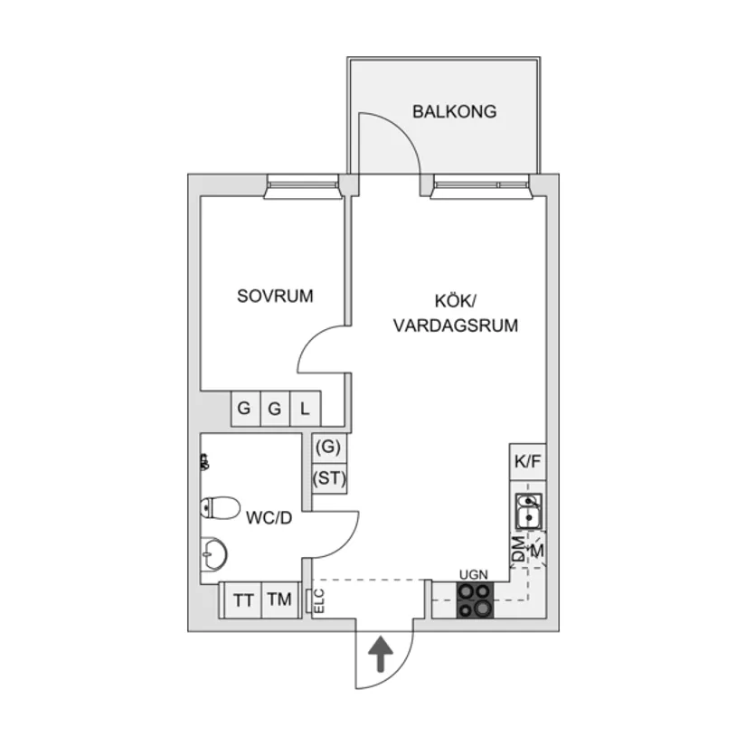 Bostadsrätt, Vantörsvägen 276, Fruängen, Stockholm