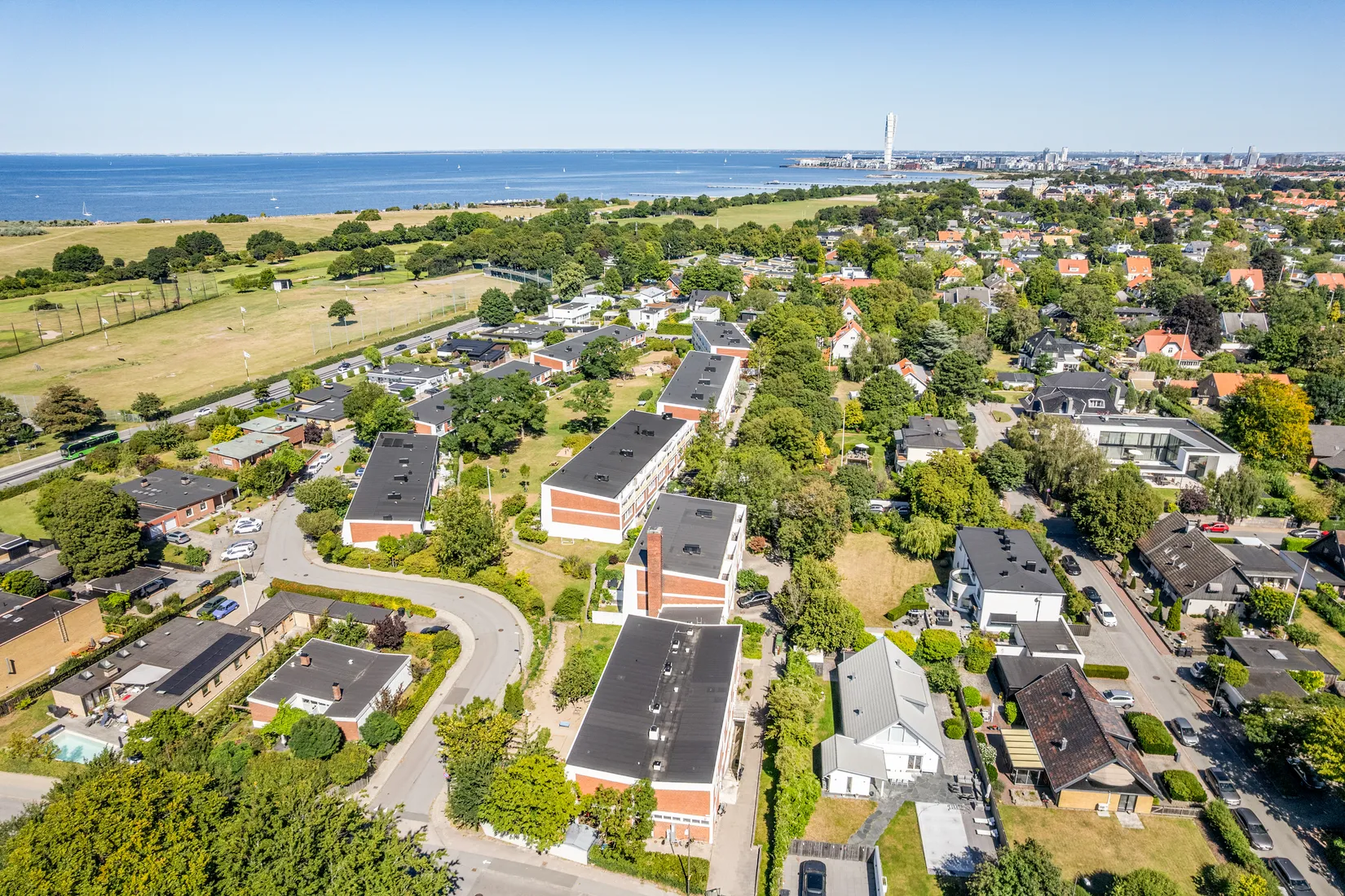 Radhus, Bülow Hübes väg 17A, Bellevue Sjösida, Malmö