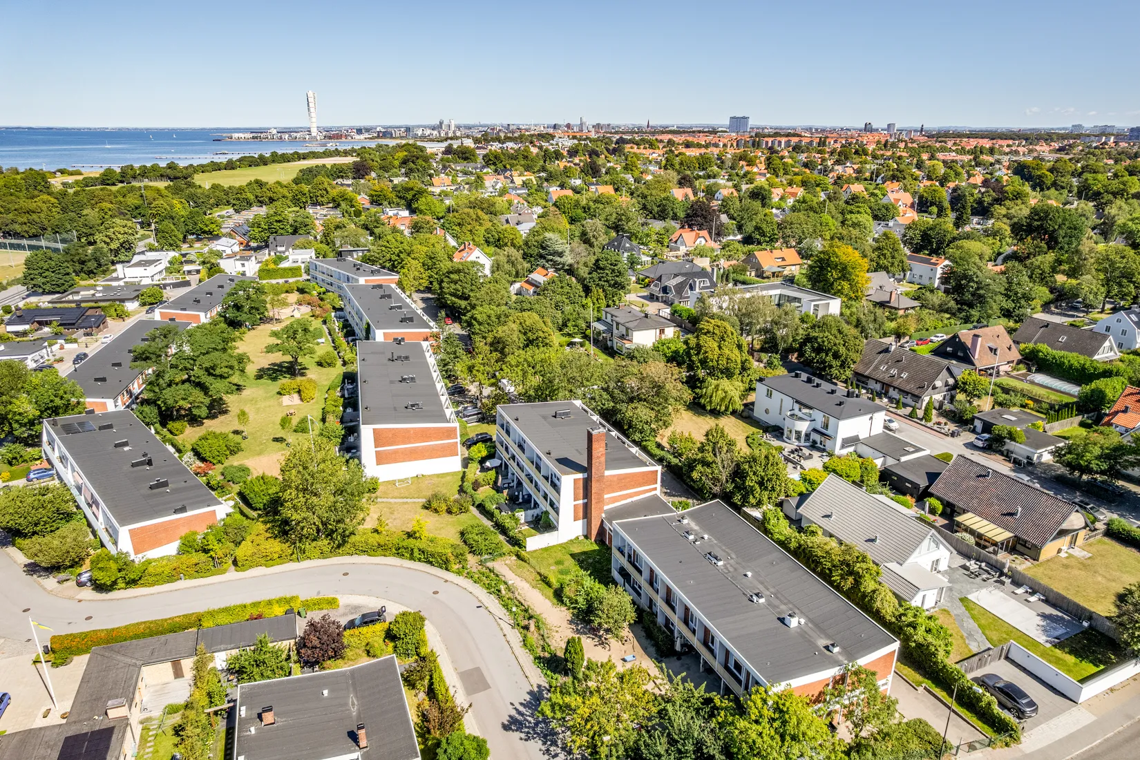 Radhus, Bülow Hübes väg 17A, Bellevue Sjösida, Malmö
