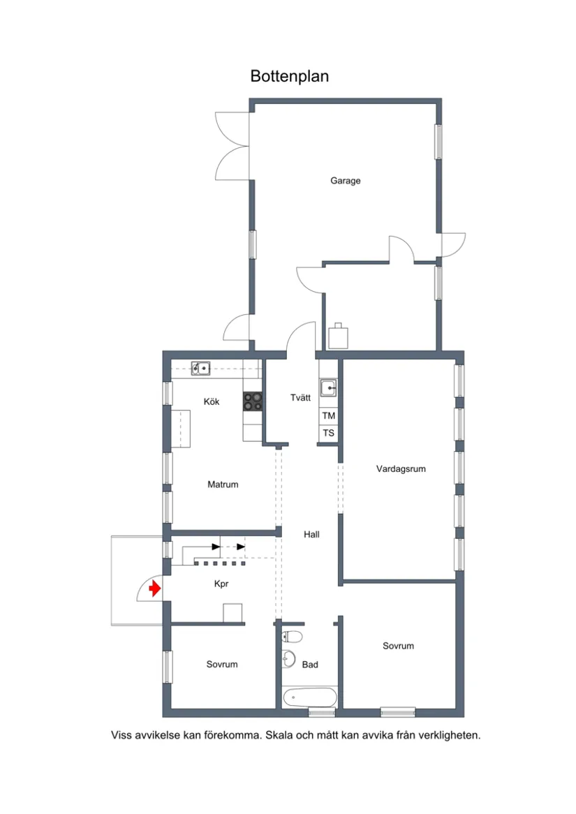 Villa, Byavägen 19, Vormsele, Lycksele