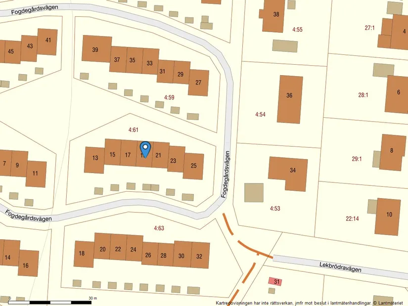 Radhus, Fogdegårdsvägen 19, Varnhem, Skara