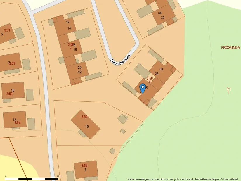 Radhus, Furuhällsvägen 24, Bålsta Furuhäll, Håbo