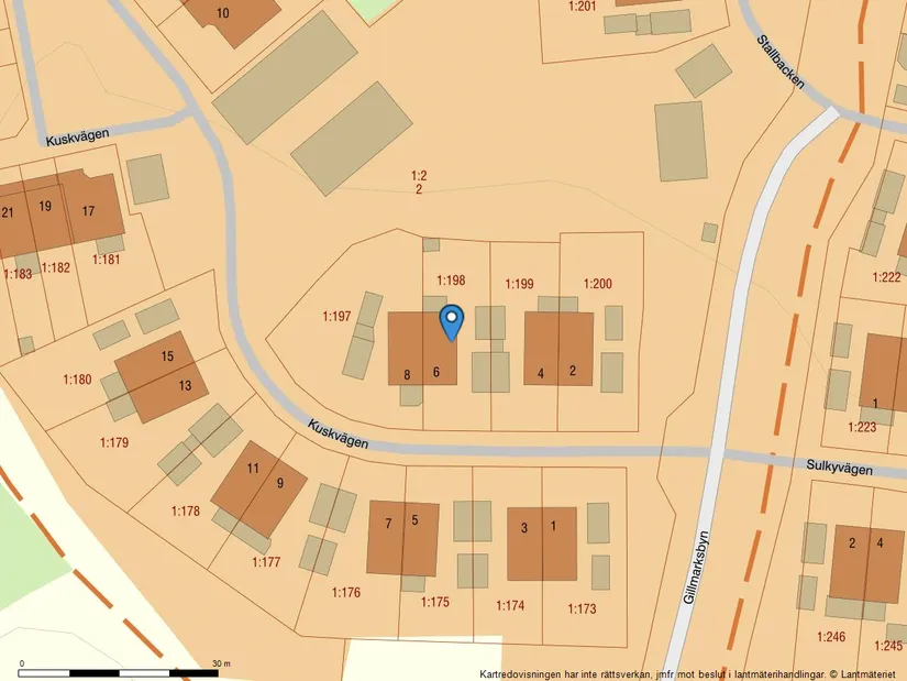 Radhus, Kuskvägen 6, Bålsta Gillmarksbyn, Håbo