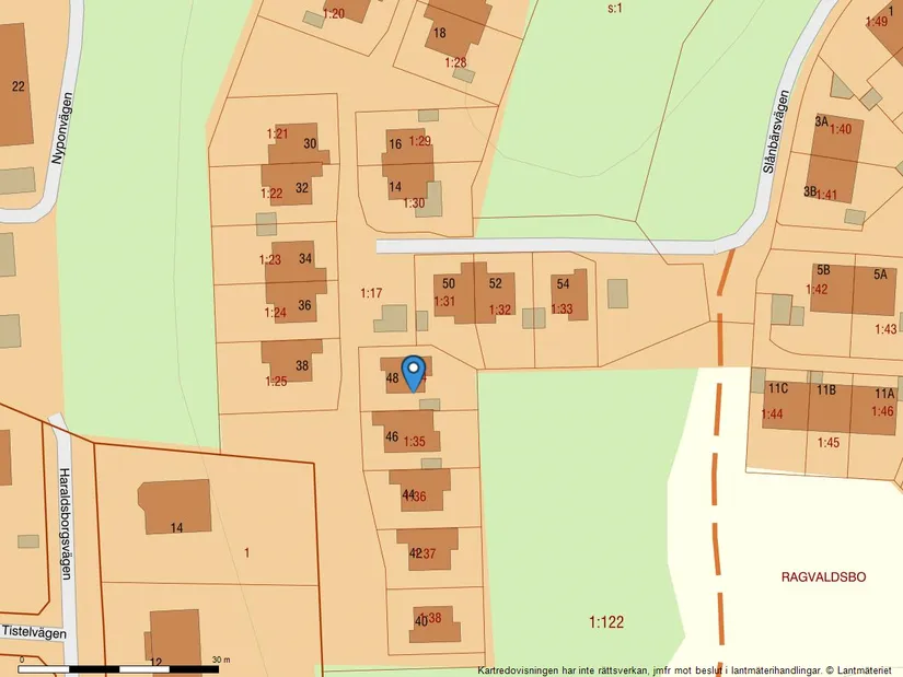 Radhus, Slånbärsvägen 48, Sigtuna
