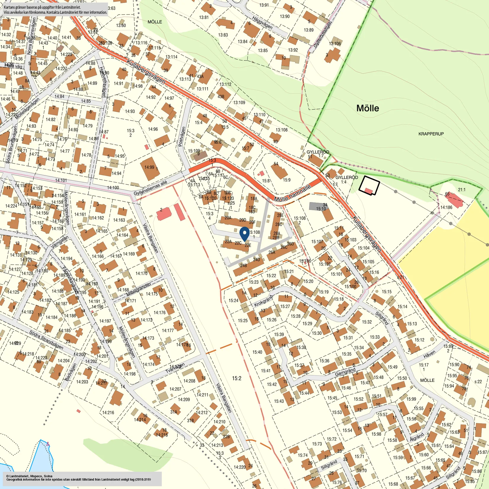Bostadsrätt, Mölle Hamnallé 22d, Mölle Vita Byn, Höganäs